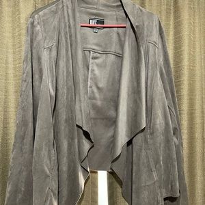 Kut Hudson faux suede draped jacket